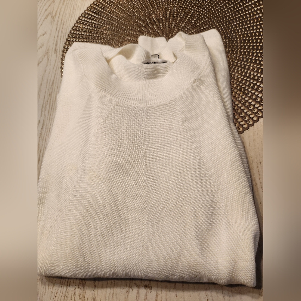 Calvin Klein Long Sleeve White Sweater XL NWT